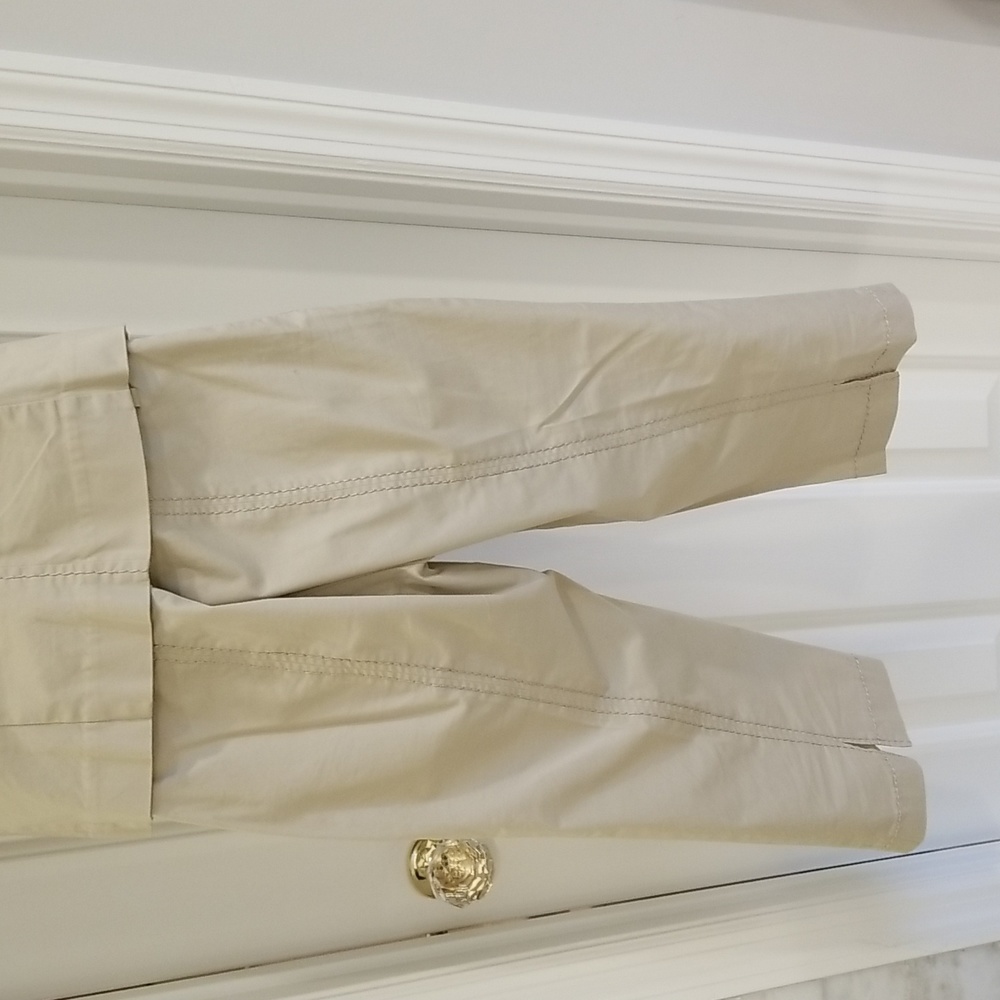 Trina Turk Khaki Jacket Pants Size 4 - Picture 6 of 9
